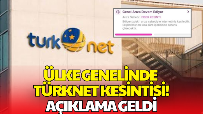TürkNet'te Ülke Genelinde Erişim Sorunu! İlk Açıklama Geldi